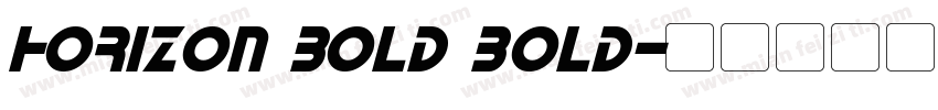 Horizon Bold bold字体转换